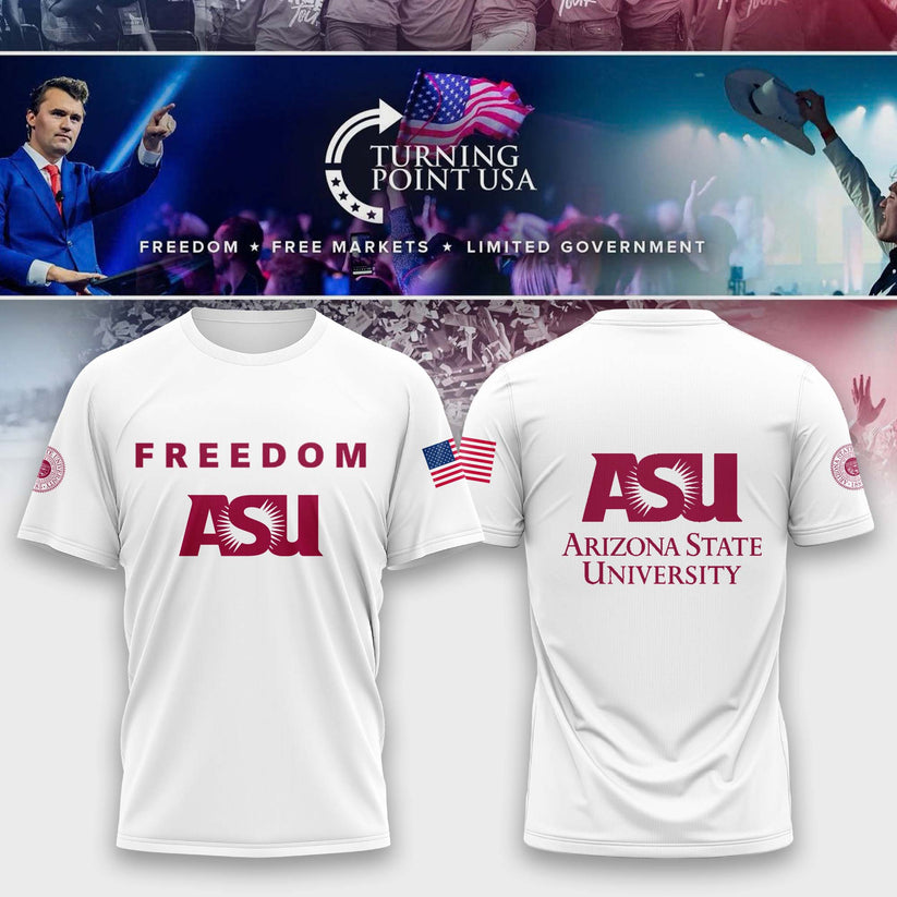 Limited Edition Arizona State University x Turning Point USA W T-Shirt Limited Edition Arizona State University x Turning Point USA W T-Shirt