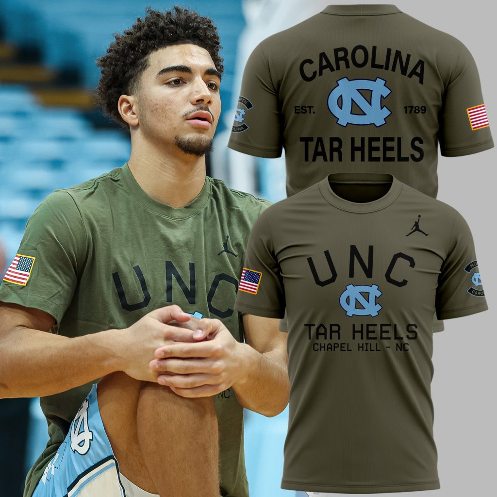 Limited Edition North Carolina Tar Heels Military Appreciation Night Tshirt 2025 Limited Edition North Carolina Tar Heels Military Appreciation Night Tshirt 2025