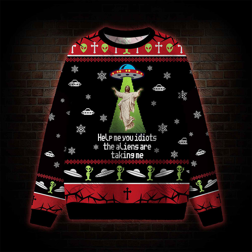 Help Me You Idiots Ugly Sweatshirts Help Me You Idiots Ugly Sweatshirts