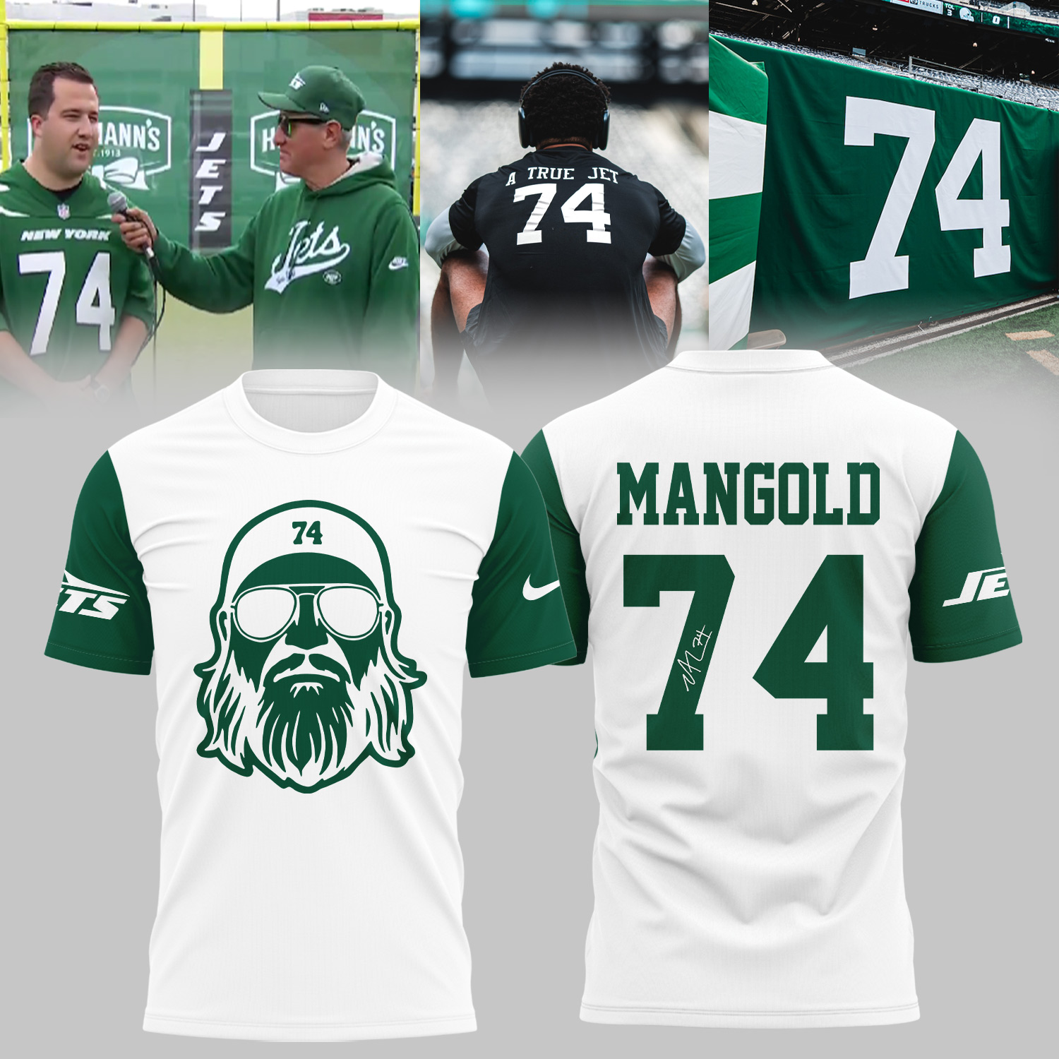 Rest In Peace – Forever 74 Nick Mangold W Shirt Rest In Peace – Forever 74 Nick Mangold W Shirt