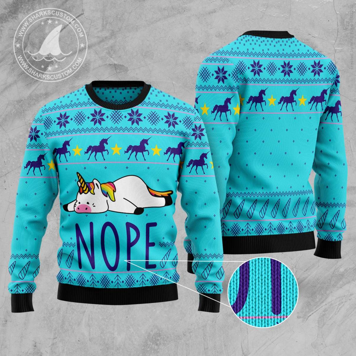 Unicorn Nope – Ugly Christmas Sweat Unicorn Nope – Ugly Christmas Sweat