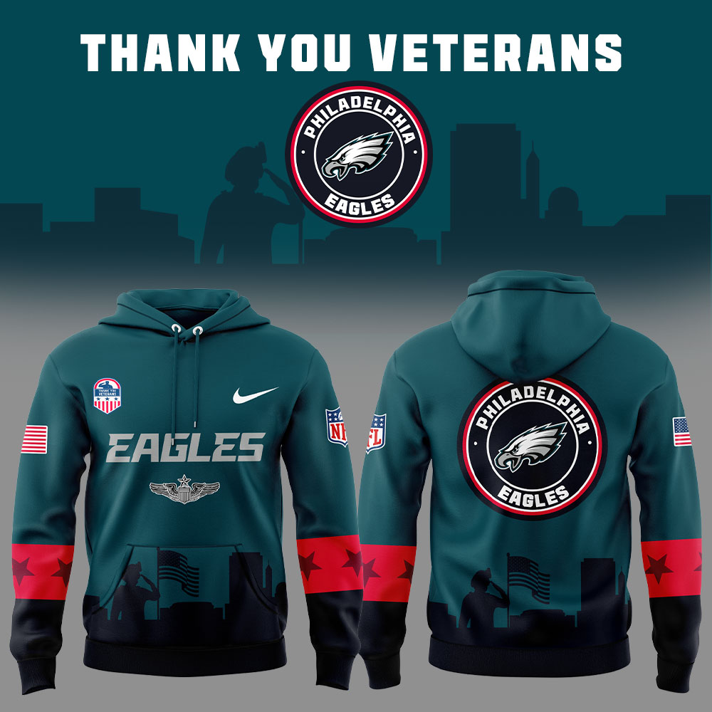 P Eagles Veterans Day Game Unifrom Combo Hoodie P Eagles Veterans Day Game Unifrom Combo Hoodie