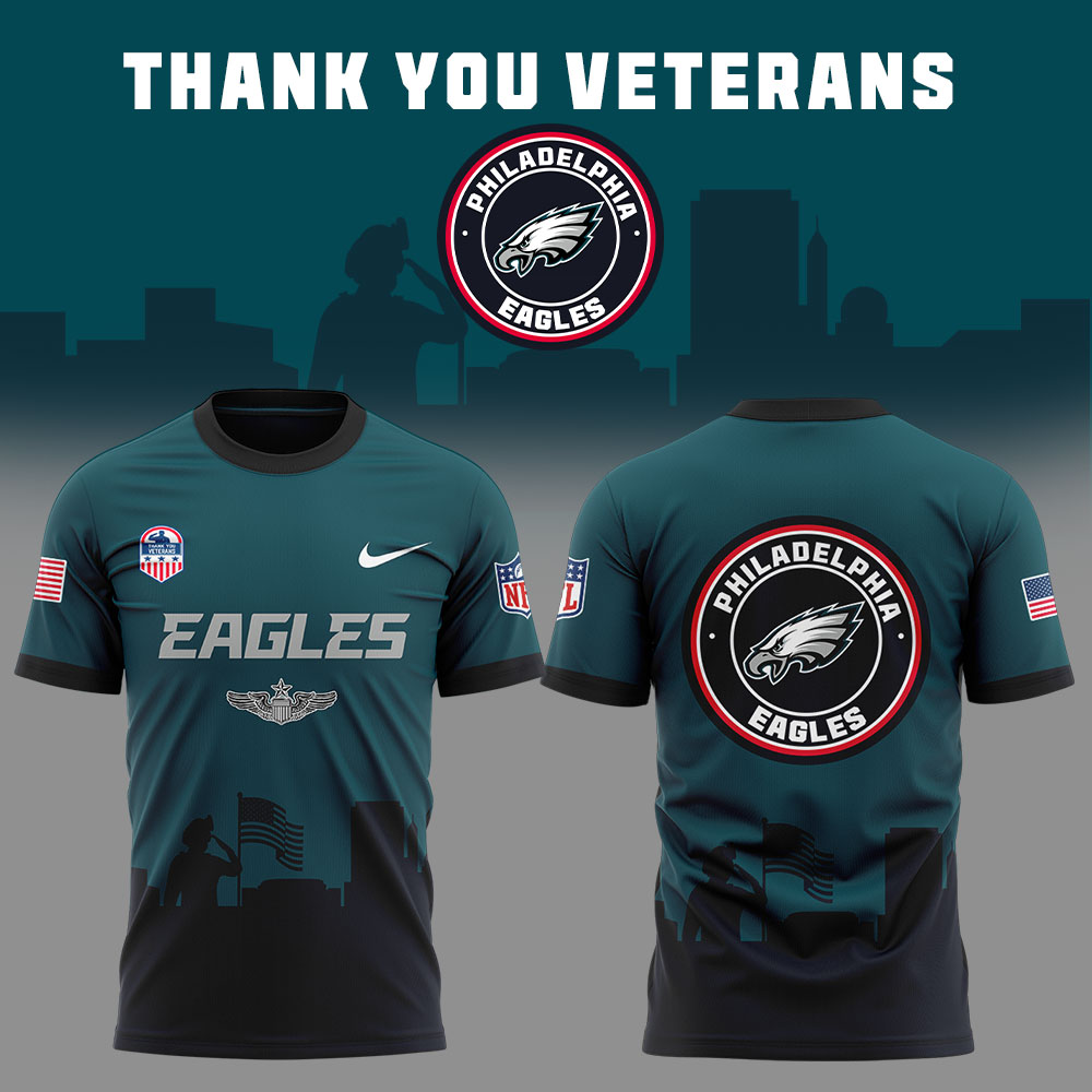 P Eagles Veterans Day Game Unifrom Combo Shirt P Eagles Veterans Day Game Unifrom Combo Shirt