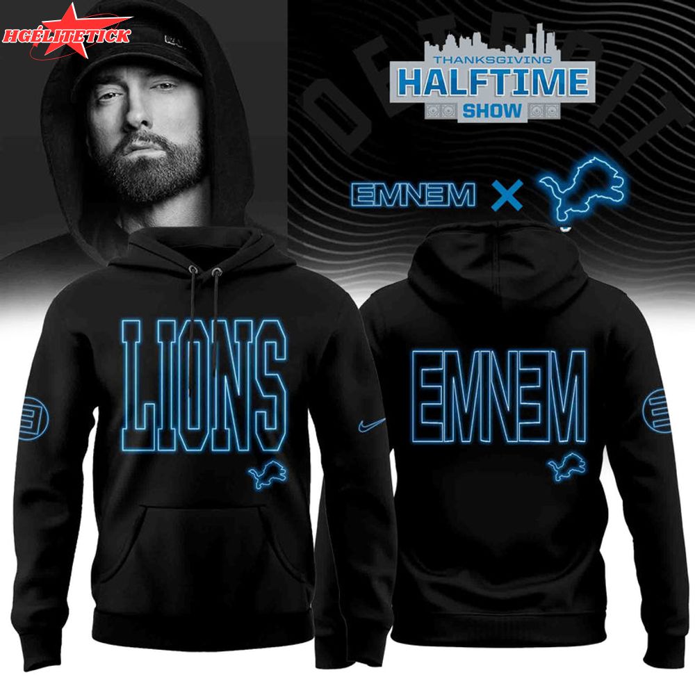 Eminem x Detroit Lions “Thanksgiving Halftime Show” Limited Edition Hoodie Eminem x Detroit Lions “Thanksgiving Halftime Show” Limited Edition Hoodie