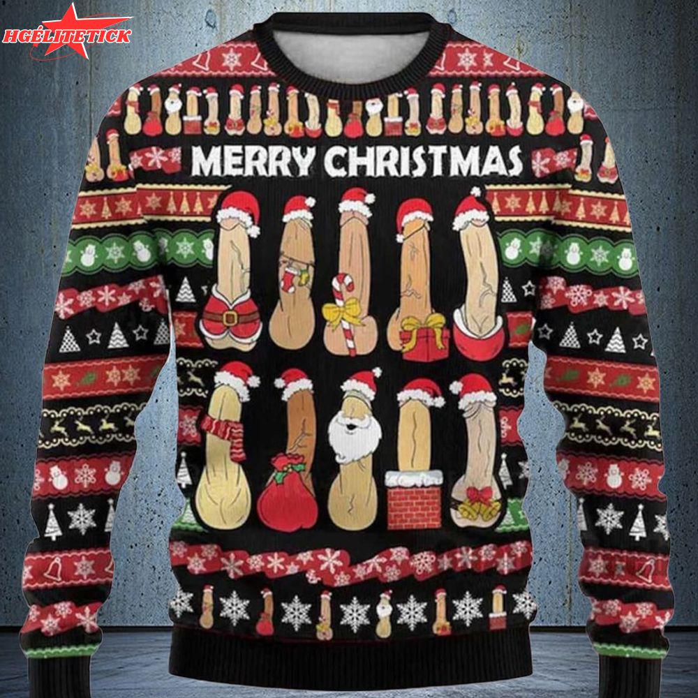 Funny, retro, and ugly Christmas sweater Funny, retro, and ugly Christmas sweater