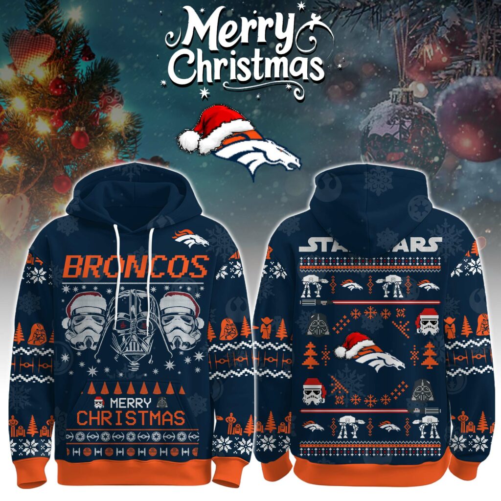 Unisex Broncos Merry Christmas The Force Edition Hoodie Unisex Broncos Merry Christmas The Force Edition Hoodie