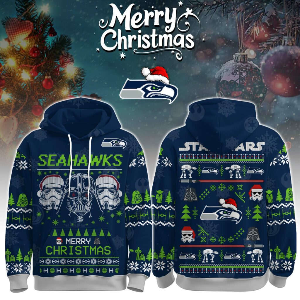 Unisex Seahawks Merry Christmas The Force Edition Hoodie Unisex Seahawks Merry Christmas The Force Edition Hoodie