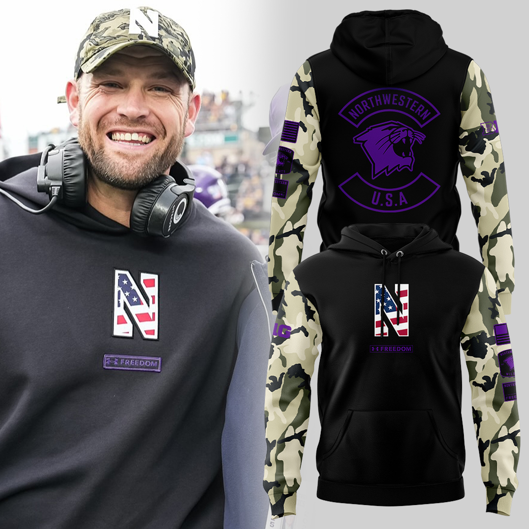 Limited Editon Northwestern Military Hoodie Limited Editon Northwestern Military Hoodie