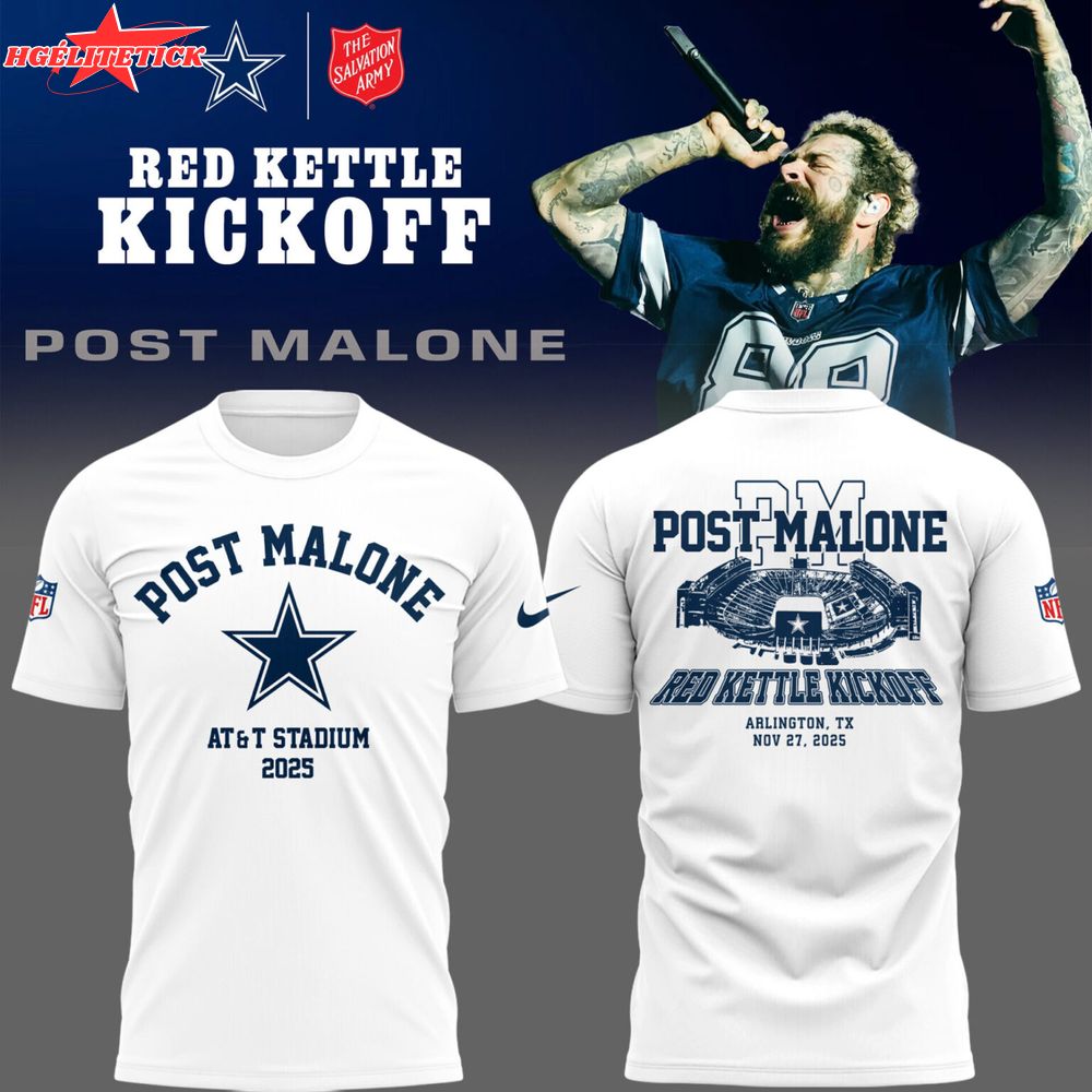 Limited Edition COW Football P.Malone Red Kettle Kickoff 25 TShirt Limited Edition COW Football P.Malone Red Kettle Kickoff 25 TShirt