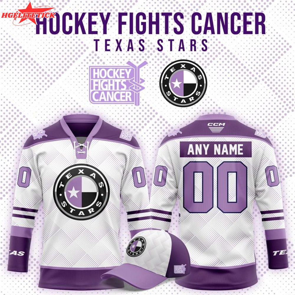 Limited Edition Texas Stars '' Hockey Fight Cancer '' Jersey 2025 Limited Edition Texas Stars '' Hockey Fight Cancer '' Jersey 2025