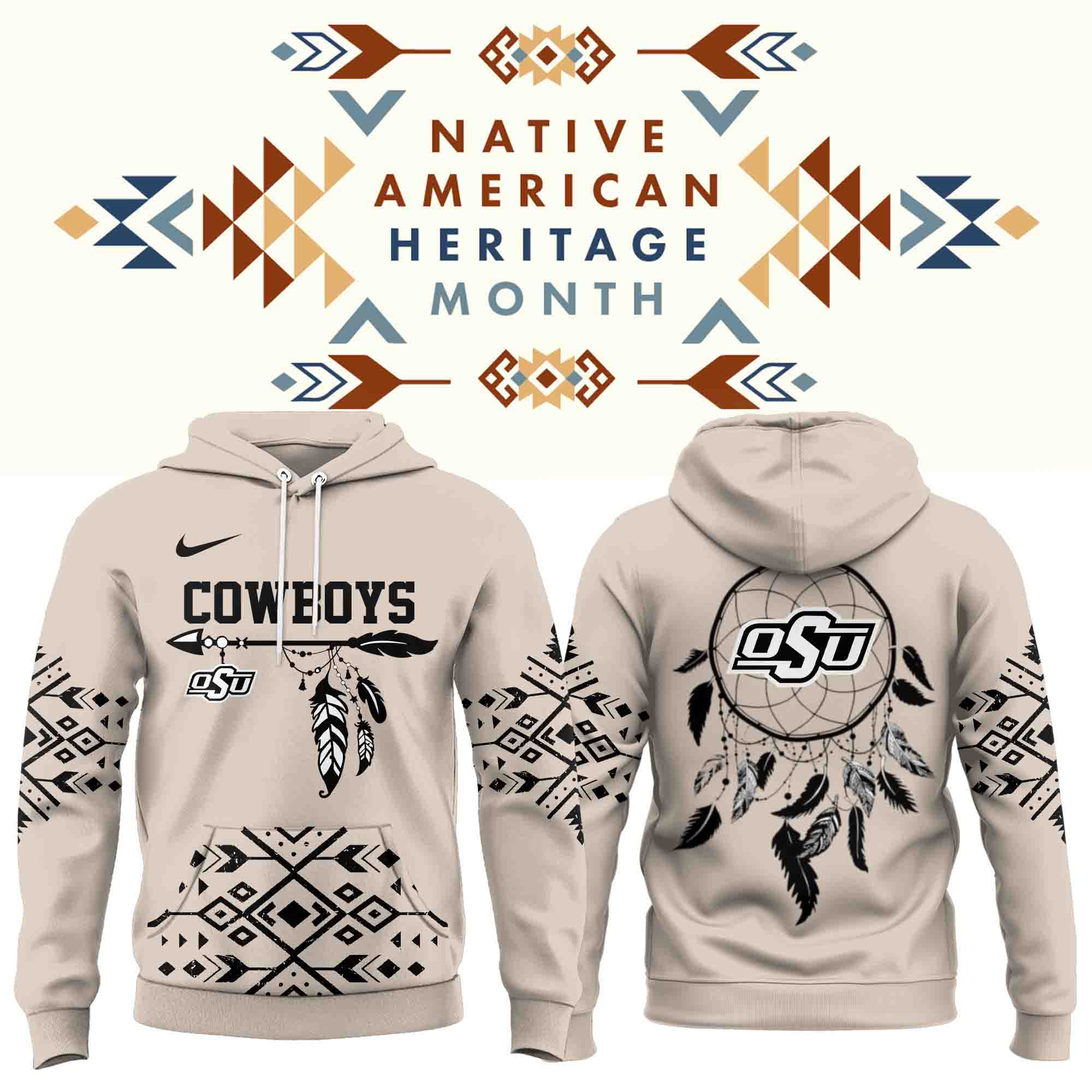 Oklahoma State Cowboys x Native American Heritage Month Hoodie Oklahoma State Cowboys x Native American Heritage Month Hoodie