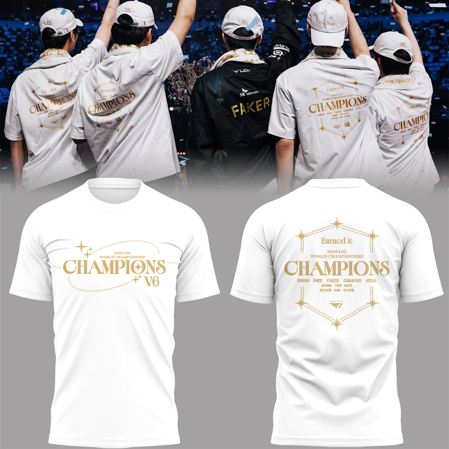 Limited Edition 6Time World Champions W Shirt Limited Edition 6Time World Champions W Shirt