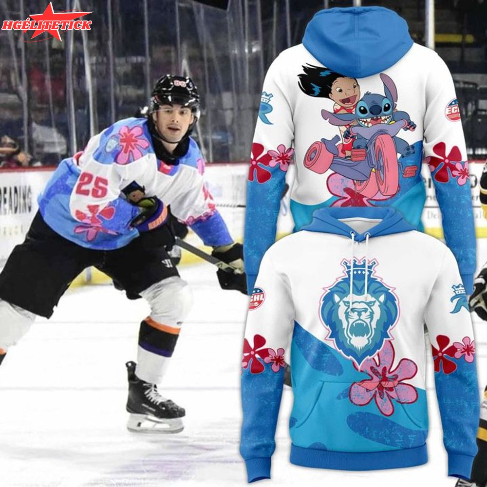 Reading Royals 2025 Lilo & Stitch Night Game-Worn Hoodie Reading Royals 2025 Lilo & Stitch Night Game-Worn Hoodie