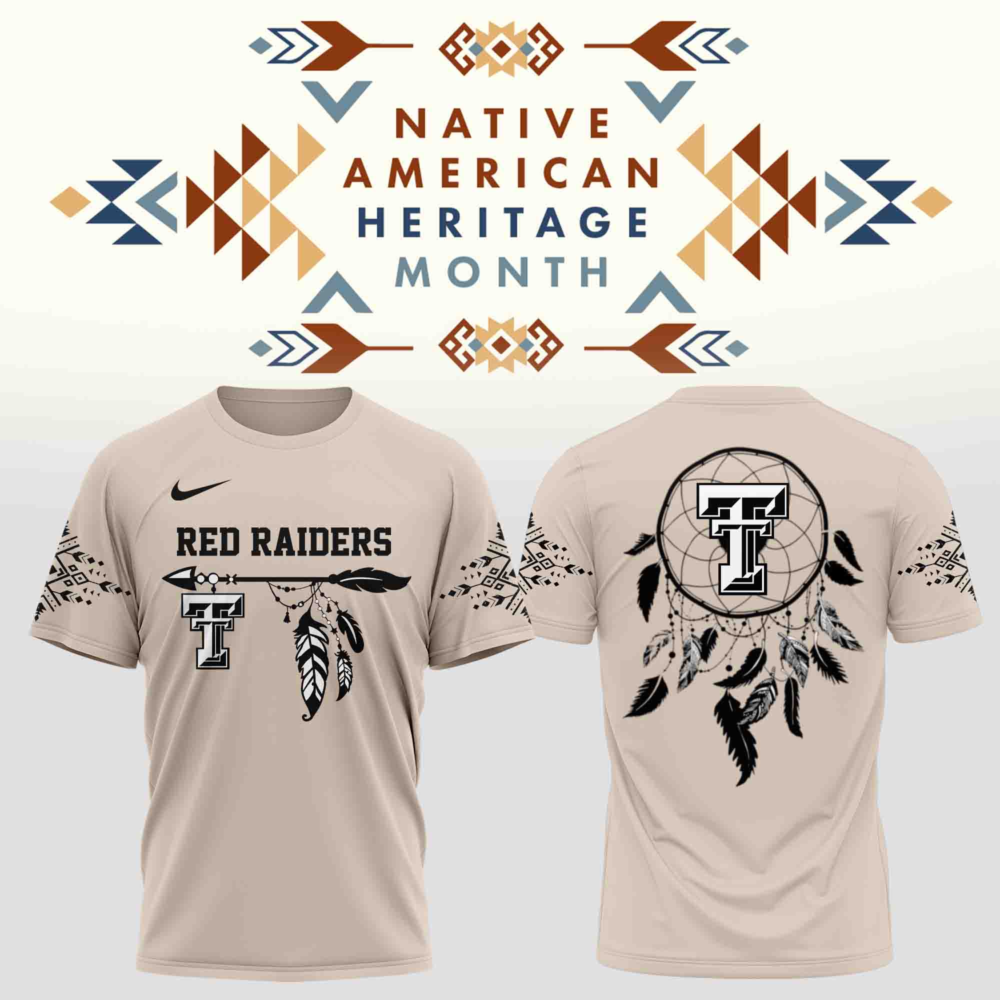 Texas Tech Red Raiders x Native American Heritage Month Tee Texas Tech Red Raiders x Native American Heritage Month Tee