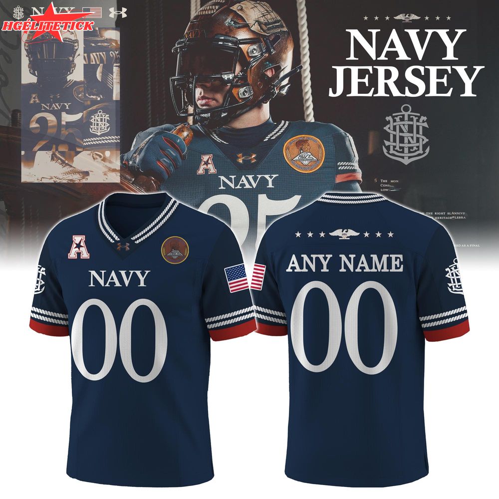 Navy Midshipmen x 250th Anniversary Collection Football Jersey Limited Edition Navy Midshipmen x 250th Anniversary Collection Football Jersey Limited Edition