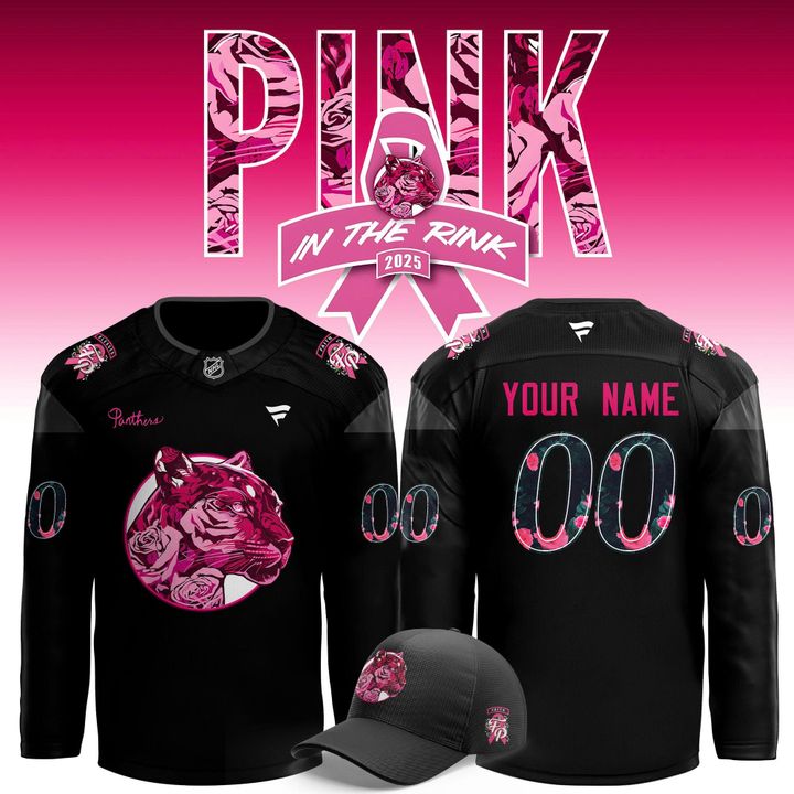 Florida Panthers '' Pink in the Rink '' Hockey Jersey 2025 Florida Panthers '' Pink in the Rink '' Hockey Jersey 2025