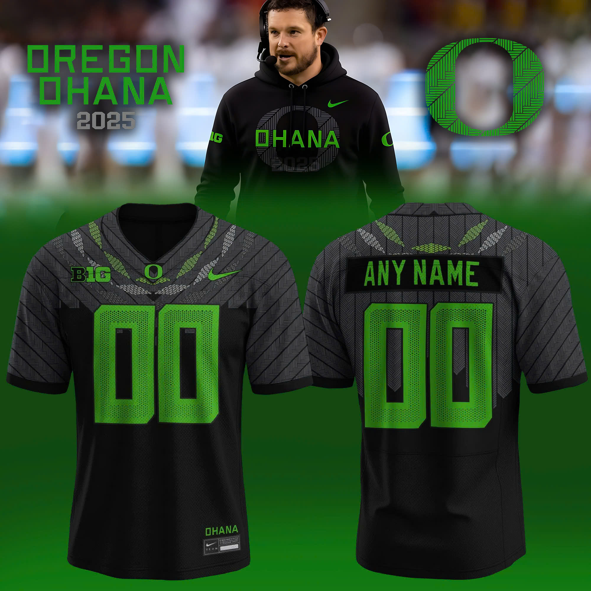 Oregon Ducks x Ohana Limited Editions Special Jersey Oregon Ducks x Ohana Limited Editions Special Jersey