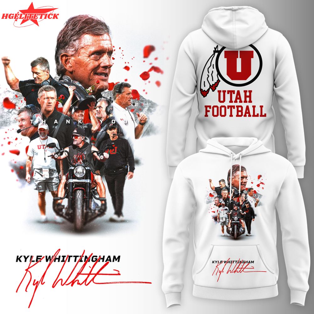 2025 Utah Football Kyle Whittingham Hoodie 2025 Utah Football Kyle Whittingham Hoodie
