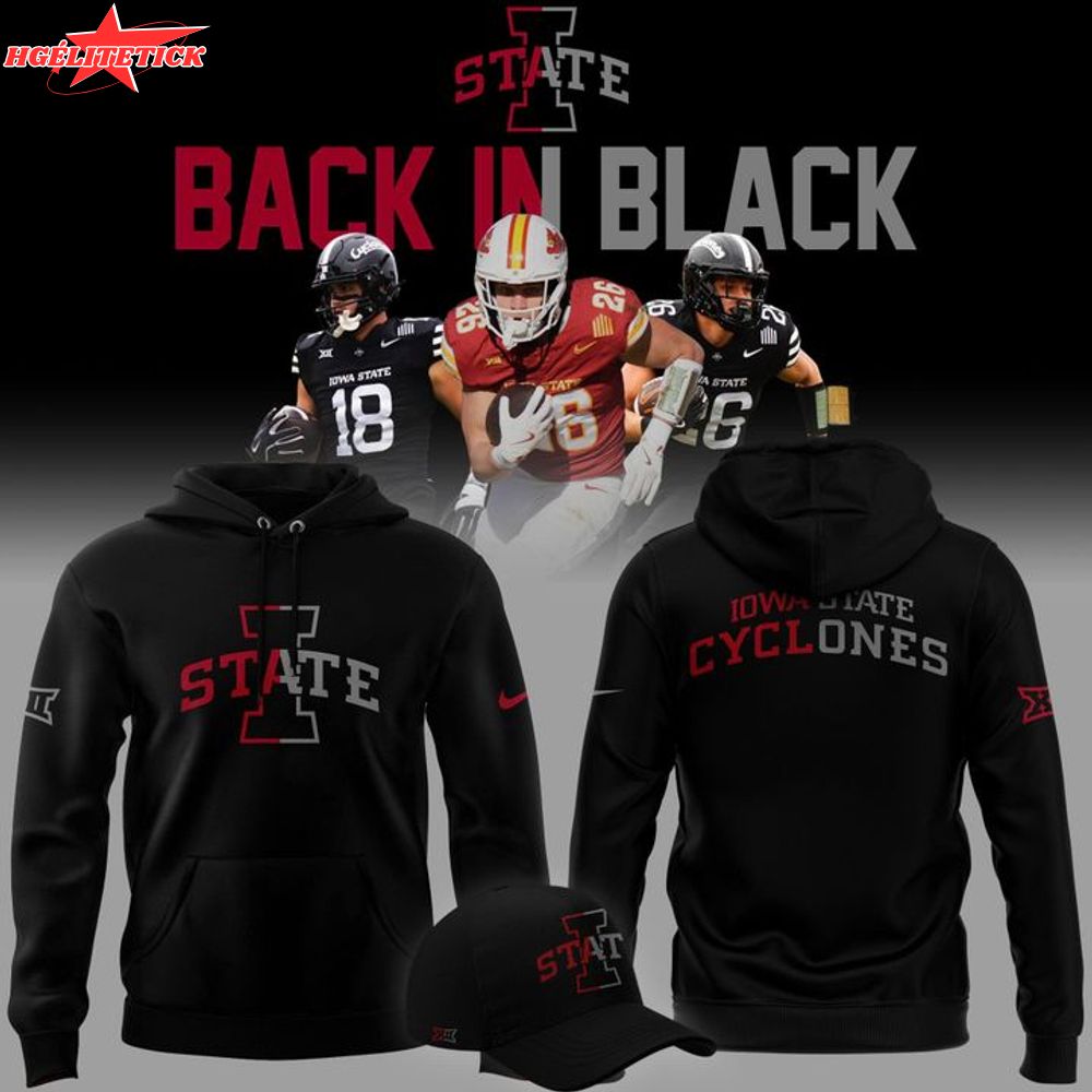 2025 limited edition Hoodie Iowa State Football "Back In Black" 2025 limited edition Hoodie Iowa State Football "Back In Black"