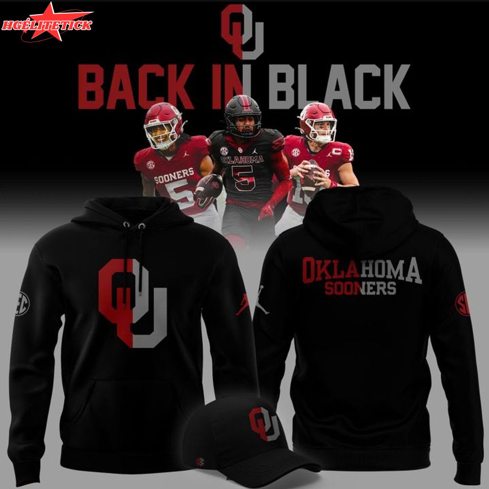 2025 limited edition Hoodie Oklahoma Sooners football "Back In Black" for fans 2025 limited edition Hoodie Oklahoma Sooners football "Back In Black" for fans