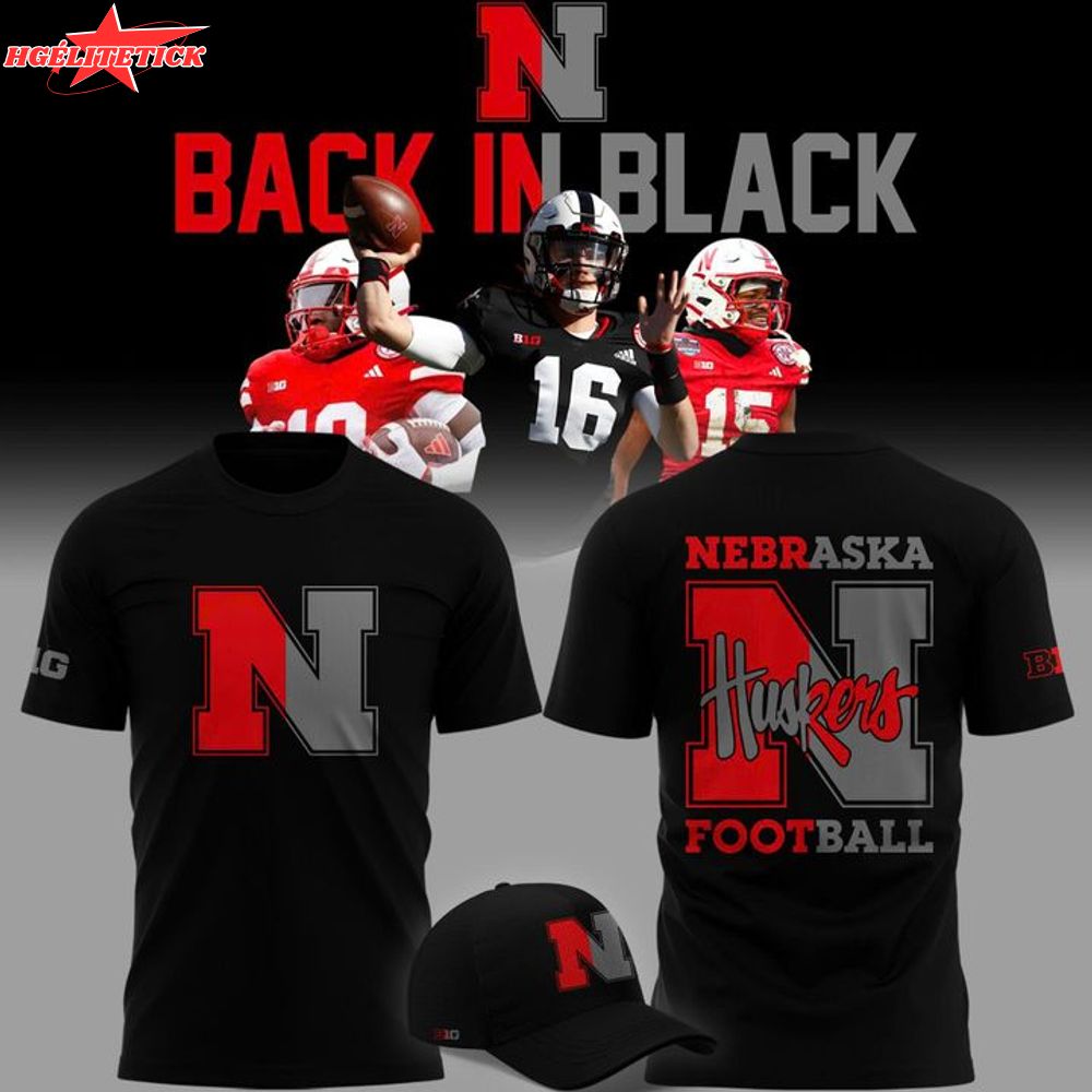 2025 limited edition t-shirt Nebraska football "Back In Black" for fans 2025 limited edition t-shirt Nebraska football "Back In Black" for fans