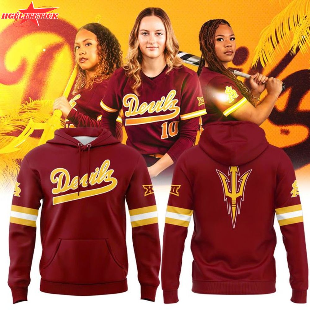 Arizona State Sun Devils Softball Classic Wordmark Hoodie - Limited Edition Arizona State Sun Devils Softball Classic Wordmark Hoodie - Limited Edition