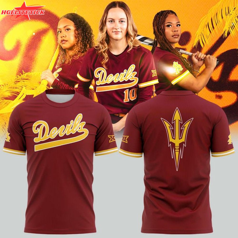 Arizona State Sun Devils Softball Classic Wordmark T-Shirt - Limited Edition Arizona State Sun Devils Softball Classic Wordmark T-Shirt - Limited Edition