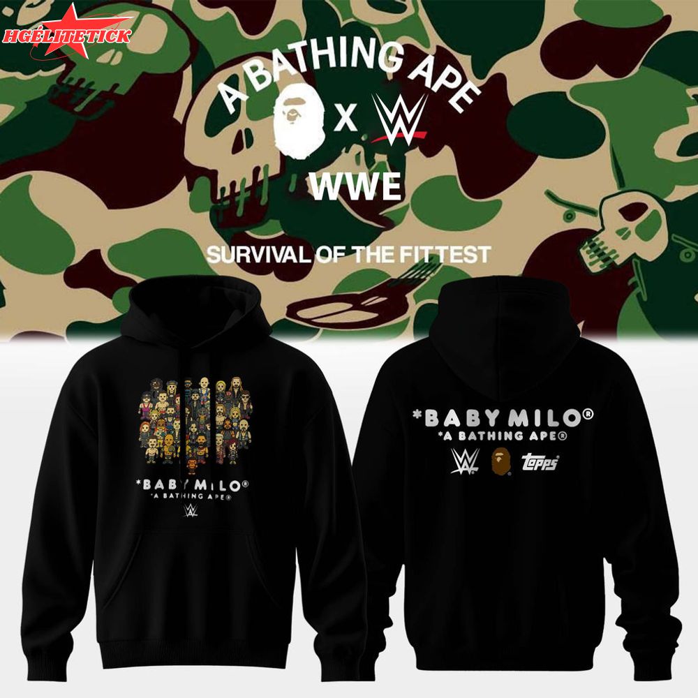 BAPE® x WWE The Fittest Hoodie BAPE® x WWE The Fittest Hoodie