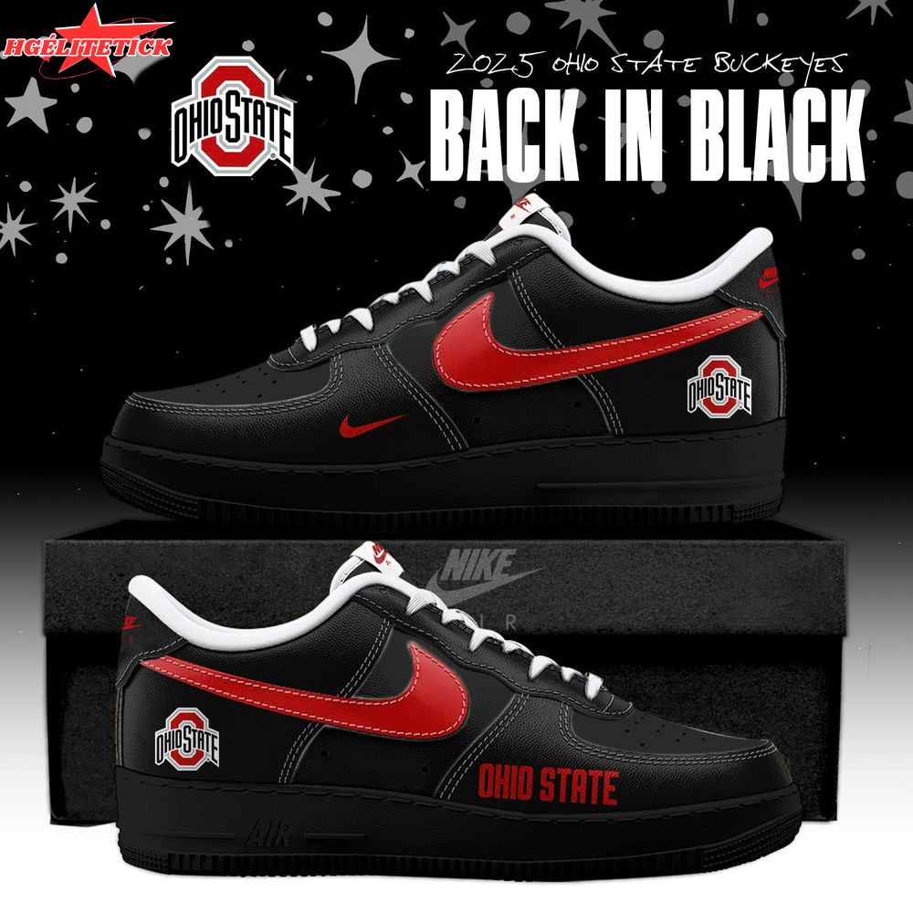 Back In Black Ohio State Buckeyes 2025 AF1 Special Edition Back In Black Ohio State Buckeyes 2025 AF1 Special Edition