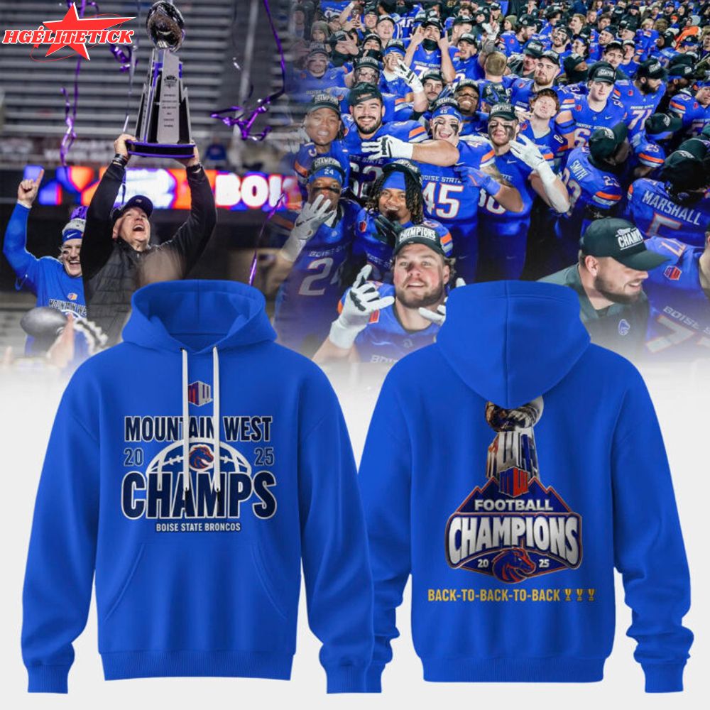 Boise State Broncos – Mountain West Champs 2025 🟦🏆 Boise State Broncos – Mountain West Champs 2025 🟦🏆