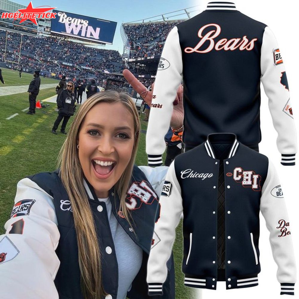 Chicago Bears New Baseball Jacket Chicago Bears New Baseball Jacket