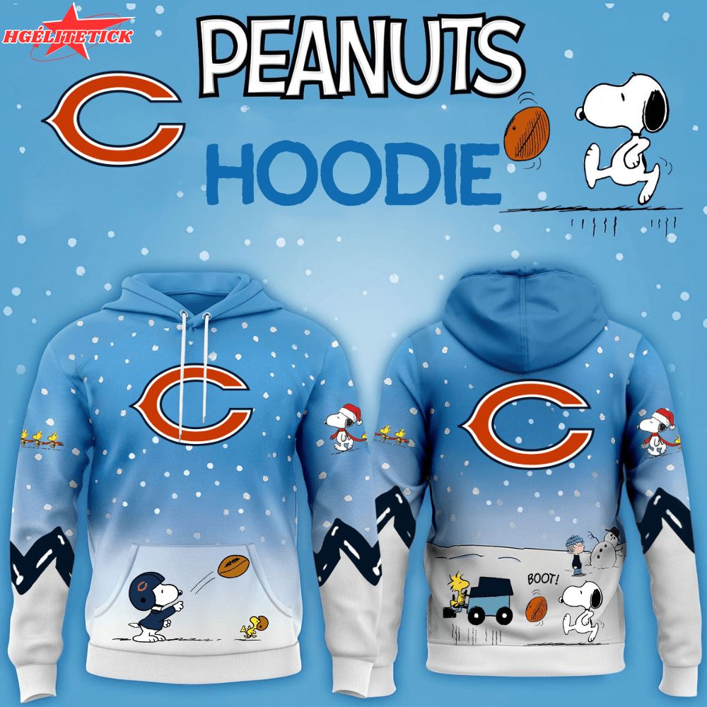 Chicago Bears x Peanuts Hoodie Christmas Limited Edition-3D Unisex Hoodie Chicago Bears x Peanuts Hoodie Christmas Limited Edition-3D Unisex Hoodie