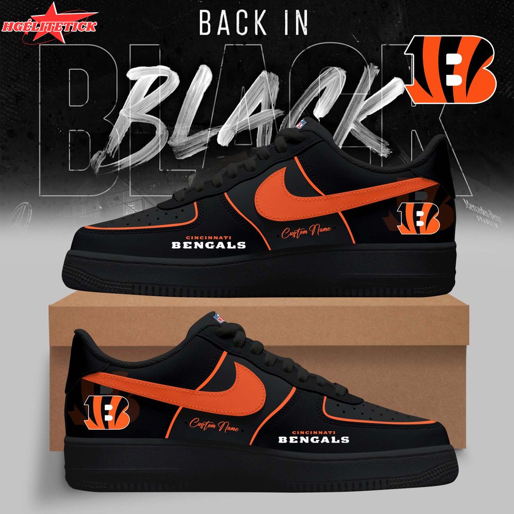 Cincinnati Bengals – 2025 Back In Black Limited Edition AF1 Cincinnati Bengals – 2025 Back In Black Limited Edition AF1