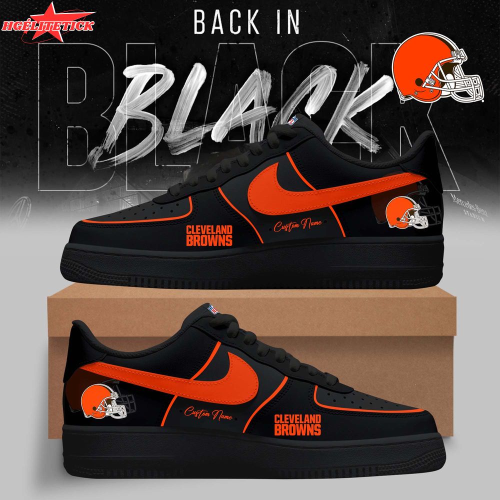 Cleveland Browns – 2025 Back In Black Limited Edition AF1 Cleveland Browns – 2025 Back In Black Limited Edition AF1
