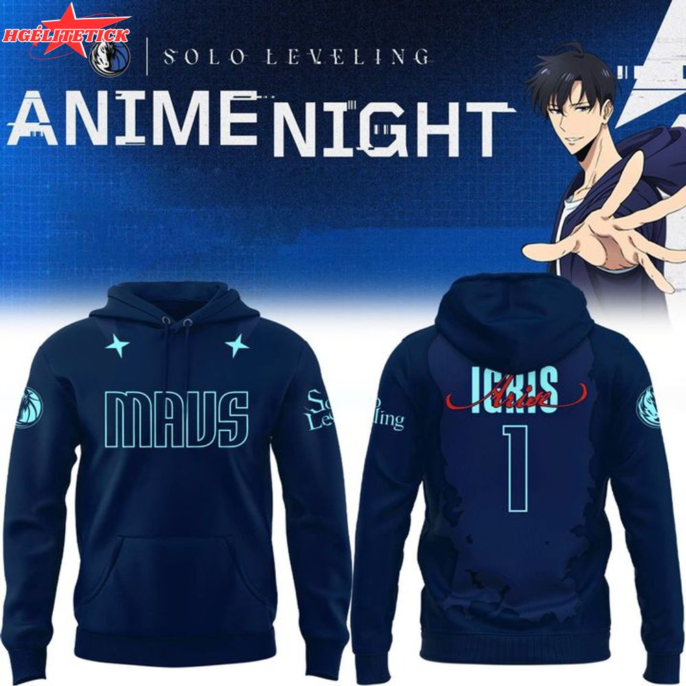 Dallas Mavericks Anime Night Solo Leveling Hoodie. Dallas Mavericks Anime Night Solo Leveling Hoodie.