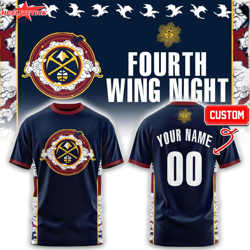 Denver Nuggets Fourth Wing Night Limited Edition Tshirt Denver Nuggets Fourth Wing Night Limited Edition Tshirt