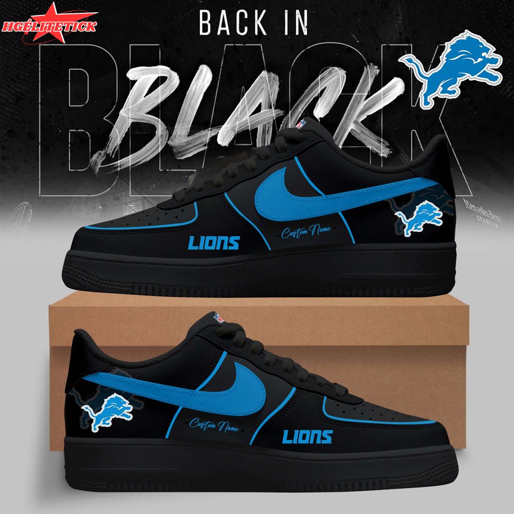 Detroit Lions – 2025 Back In Black Limited Edition AF1 Detroit Lions – 2025 Back In Black Limited Edition AF1