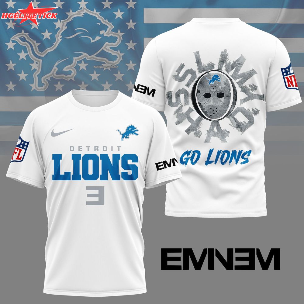 Detroit Lions | Premium NFL Eminem 3D Shirt Detroit Lions | Premium NFL Eminem 3D Shirt