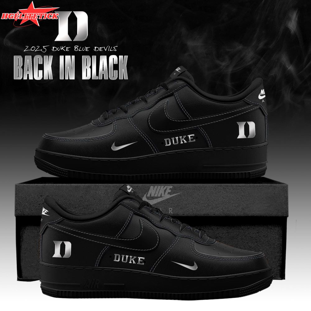 Duke Blue Devils ‘Back in Black’ 2025 Special Edition AF1 Sneakers Duke Blue Devils ‘Back in Black’ 2025 Special Edition AF1 Sneakers
