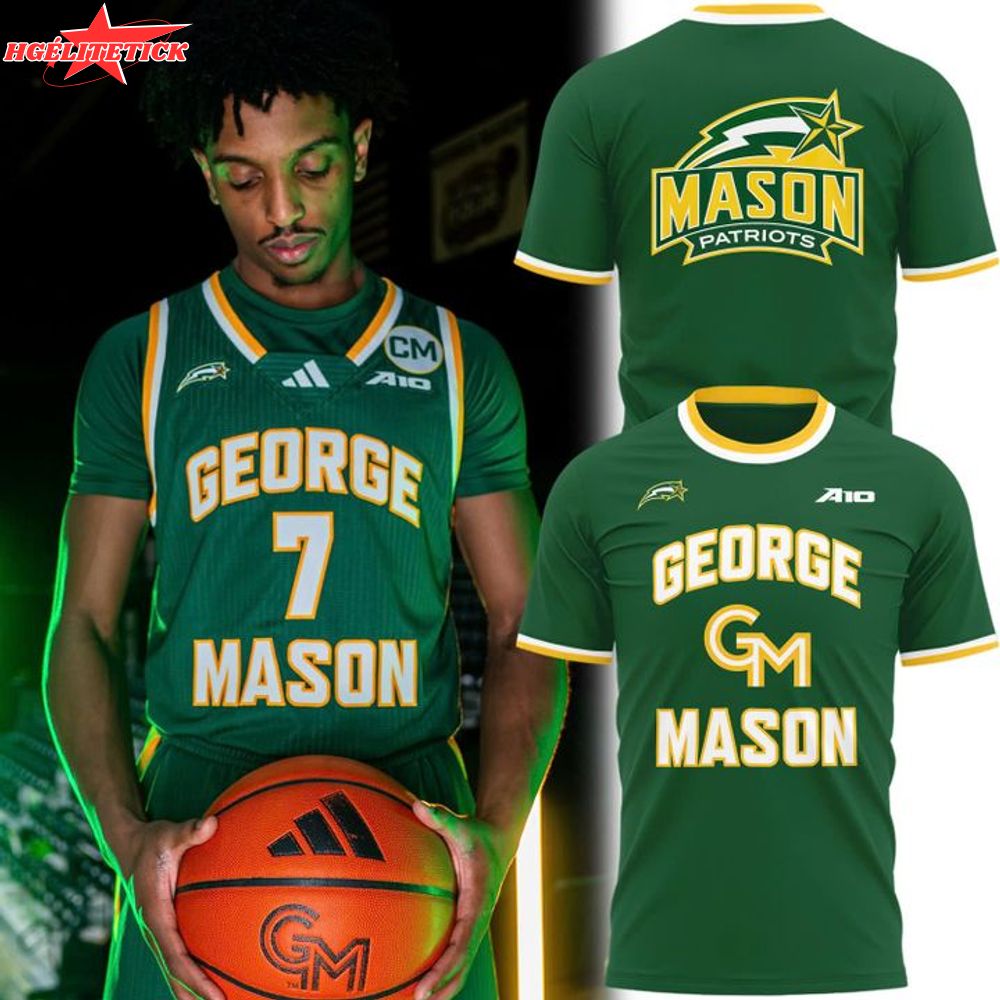 George Mason Basketball Kryptonite Uniform T-Shirt - Special Edition George Mason Basketball Kryptonite Uniform T-Shirt - Special Edition
