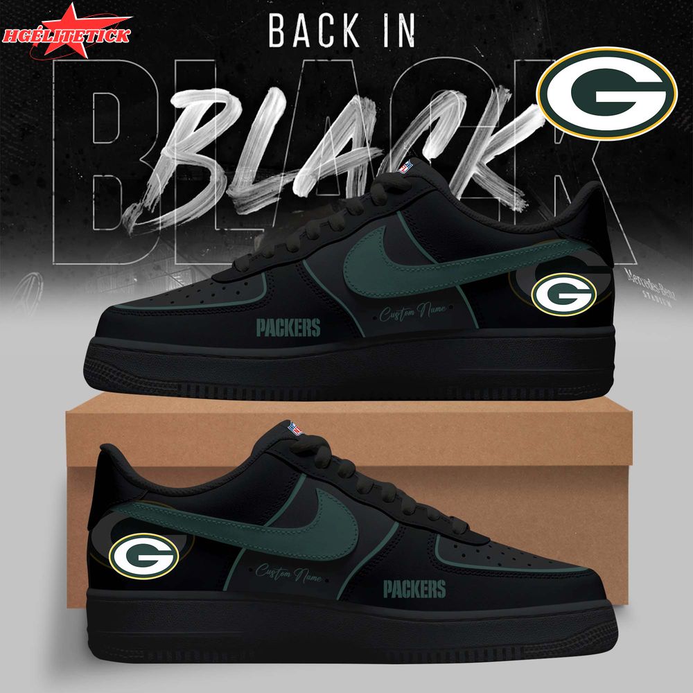 Green Bay Packers – 2025 Back In Black Limited Edition AF1 Green Bay Packers – 2025 Back In Black Limited Edition AF1
