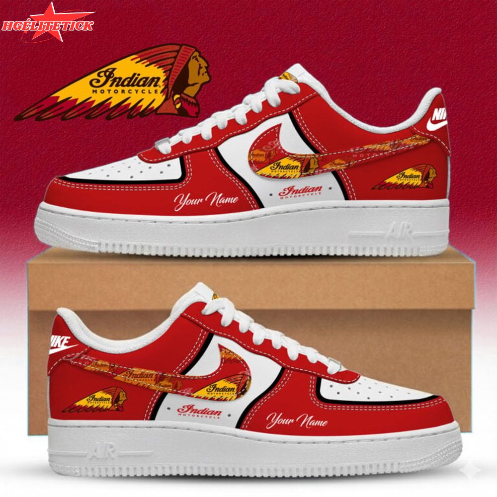 Indian Motorcycle Custom Name Multicolor Fashion Casual AF1 Sneakers Indian Motorcycle Custom Name Multicolor Fashion Casual AF1 Sneakers