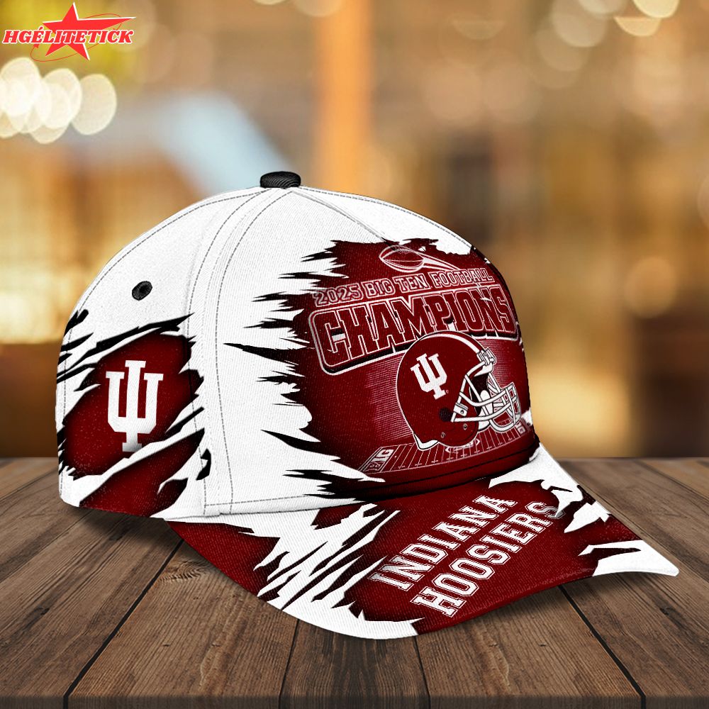Indiana Hoosiers Football 2025 Big Ten Champions Classic Cap Indiana Hoosiers Football 2025 Big Ten Champions Classic Cap