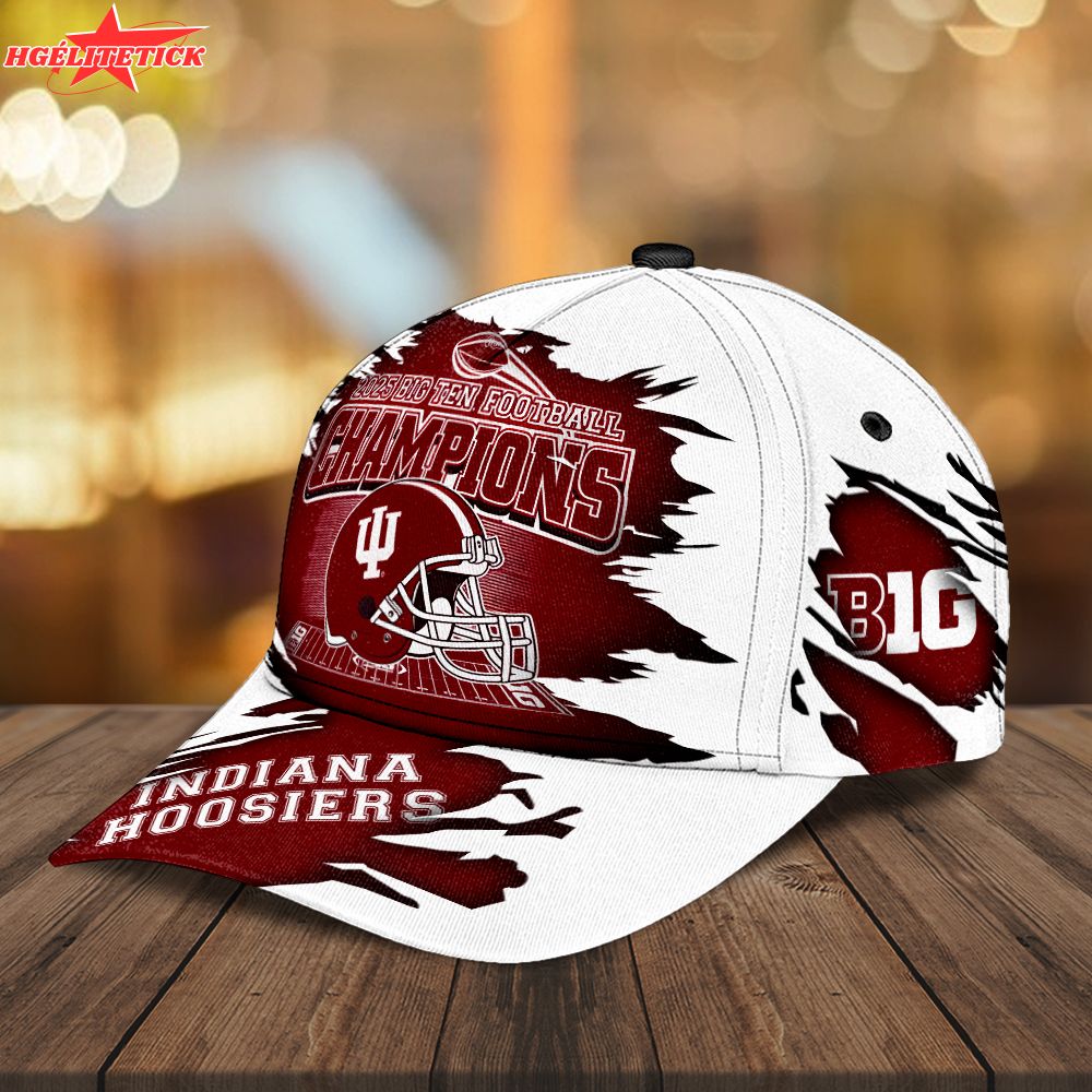 Indiana Hoosiers Football 2025 Big Ten Champions Classic Cap Indiana Hoosiers Football 2025 Big Ten Champions Classic Cap