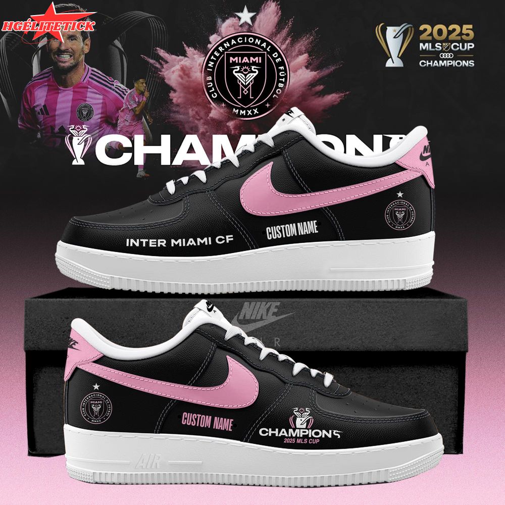 Inter Miami CF 2025 MLS Cup Champions AF1 Sneaker Inter Miami CF 2025 MLS Cup Champions AF1 Sneaker
