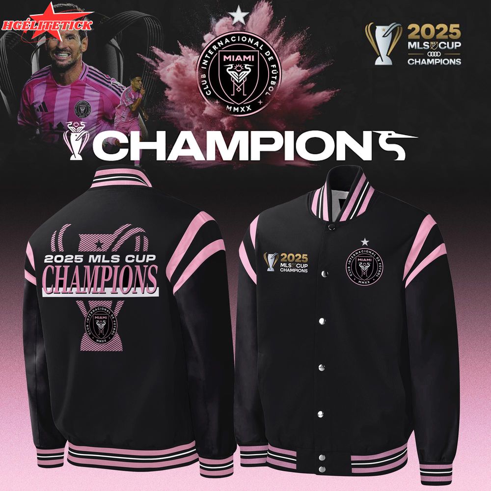 Inter Miami CF 2025 MLS Cup Champions Jacket Inter Miami CF 2025 MLS Cup Champions Jacket