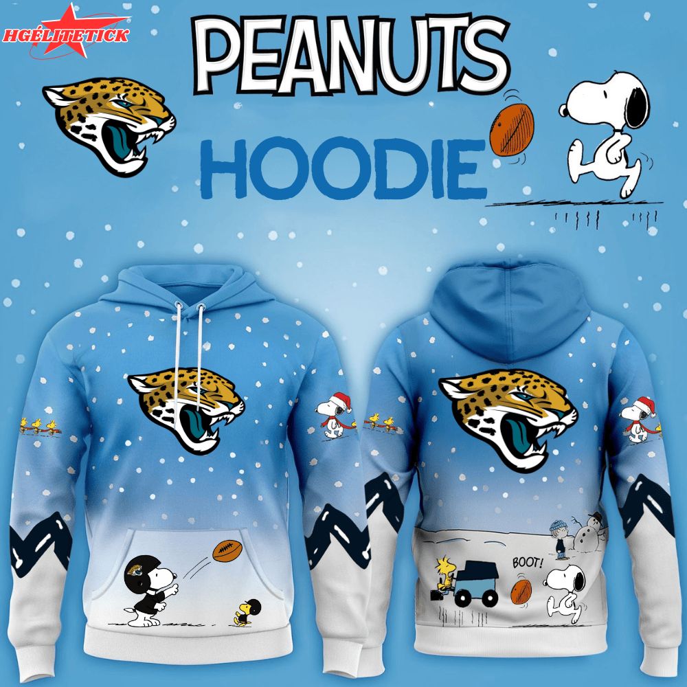Jacksonville Jaguars x Peanuts Hoodie Christmas Limited Edition-3D Unisex Hoodie Jacksonville Jaguars x Peanuts Hoodie Christmas Limited Edition-3D Unisex Hoodie