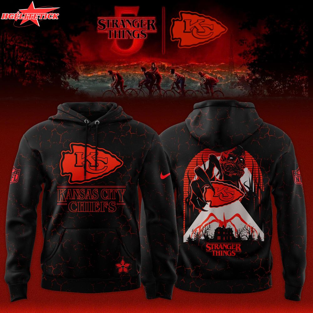 Kansas City Chiefs x Stranger Things Limited Edition Hoodie Kansas City Chiefs x Stranger Things Limited Edition Hoodie