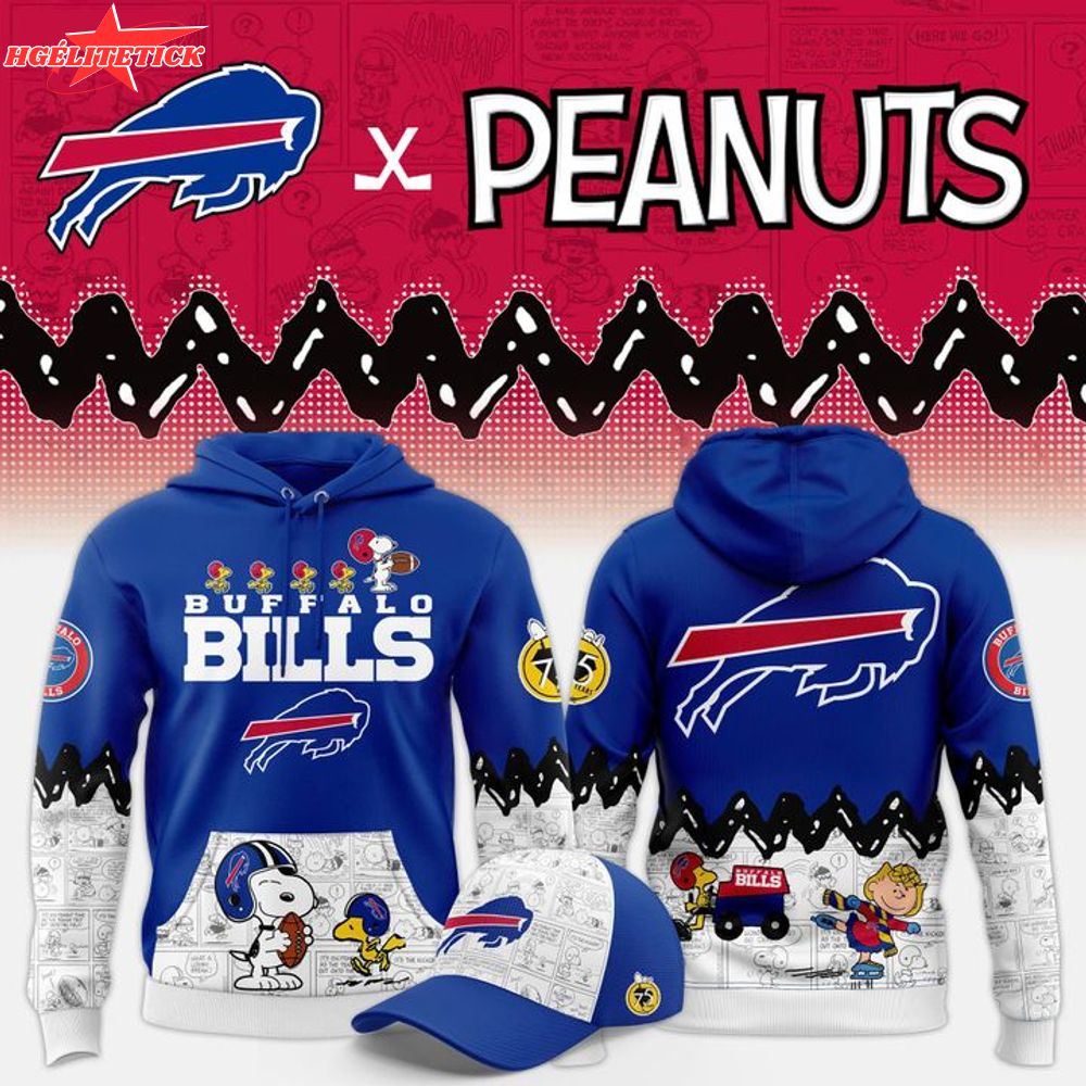 Limited Edition Buffalo Bills '' Peanuts Night '' Snoopy Hoodie 2025 Limited Edition Buffalo Bills '' Peanuts Night '' Snoopy Hoodie 2025