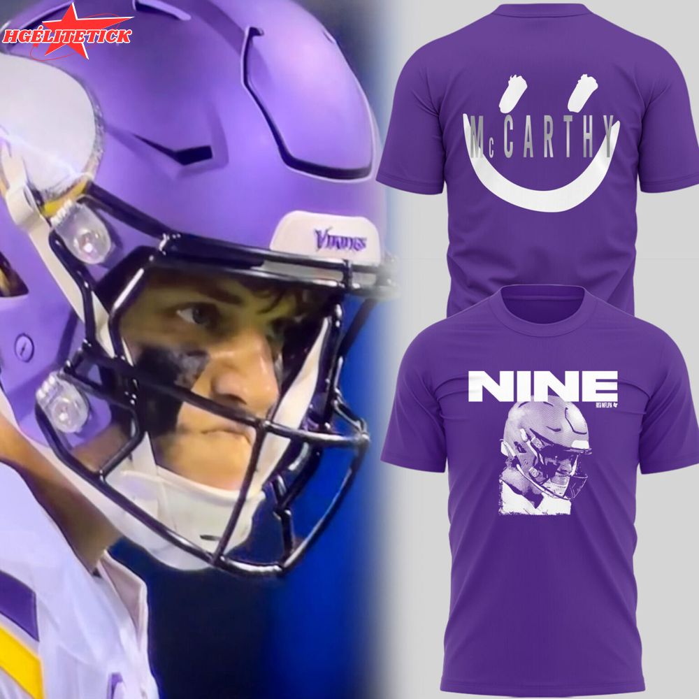Limited Edition J.J. McCarthy: Nine Purple TShirt Limited Edition J.J. McCarthy: Nine Purple TShirt